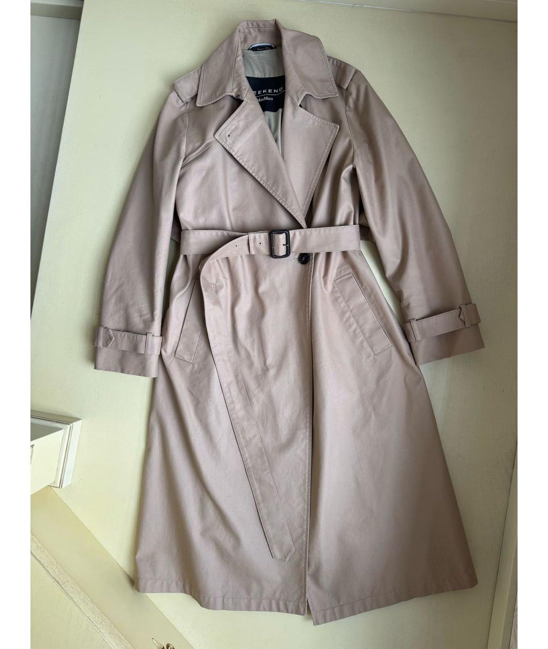 MAX MARA Бежевый тренч/плащ, фото 8