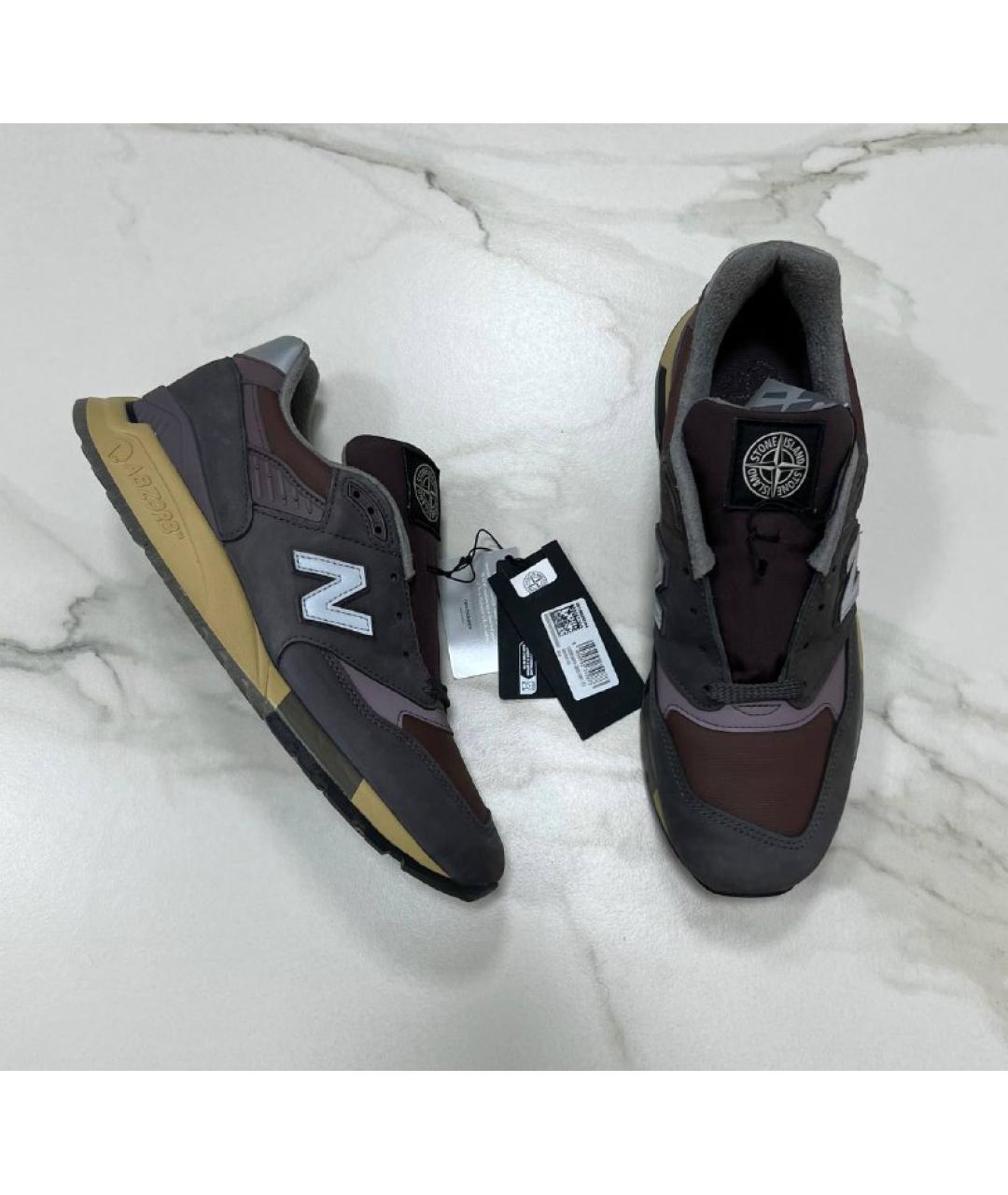 NEW BALANCE Бордовые низкие кроссовки / кеды, фото 8
