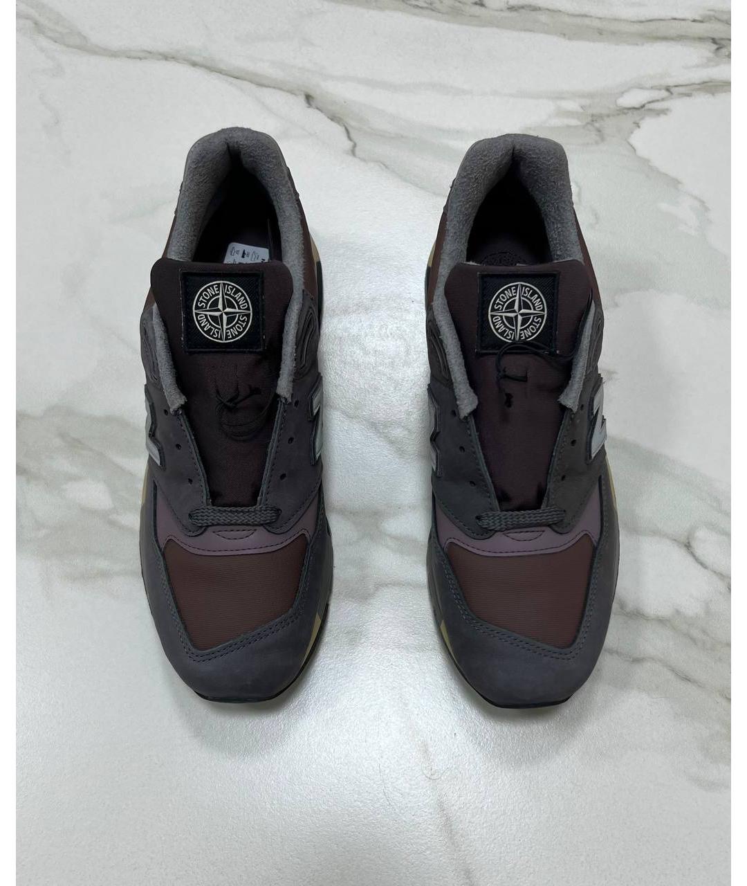 NEW BALANCE Бордовые низкие кроссовки / кеды, фото 2