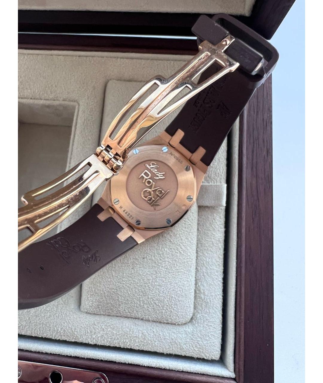 Audemars Piguet Коричневые часы из розового золота, фото 3