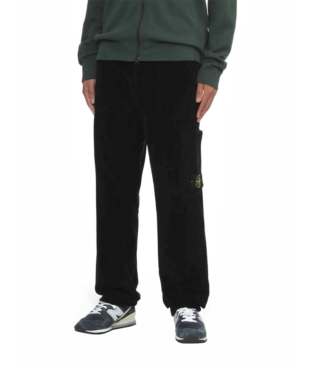 STONE ISLAND Темно-синие повседневные брюки, фото 11