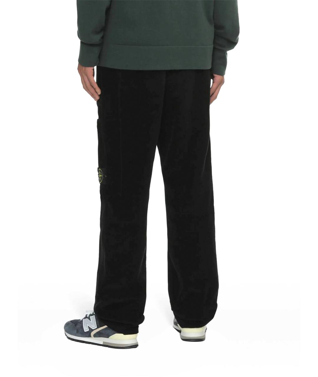 STONE ISLAND Темно-синие повседневные брюки, фото 11