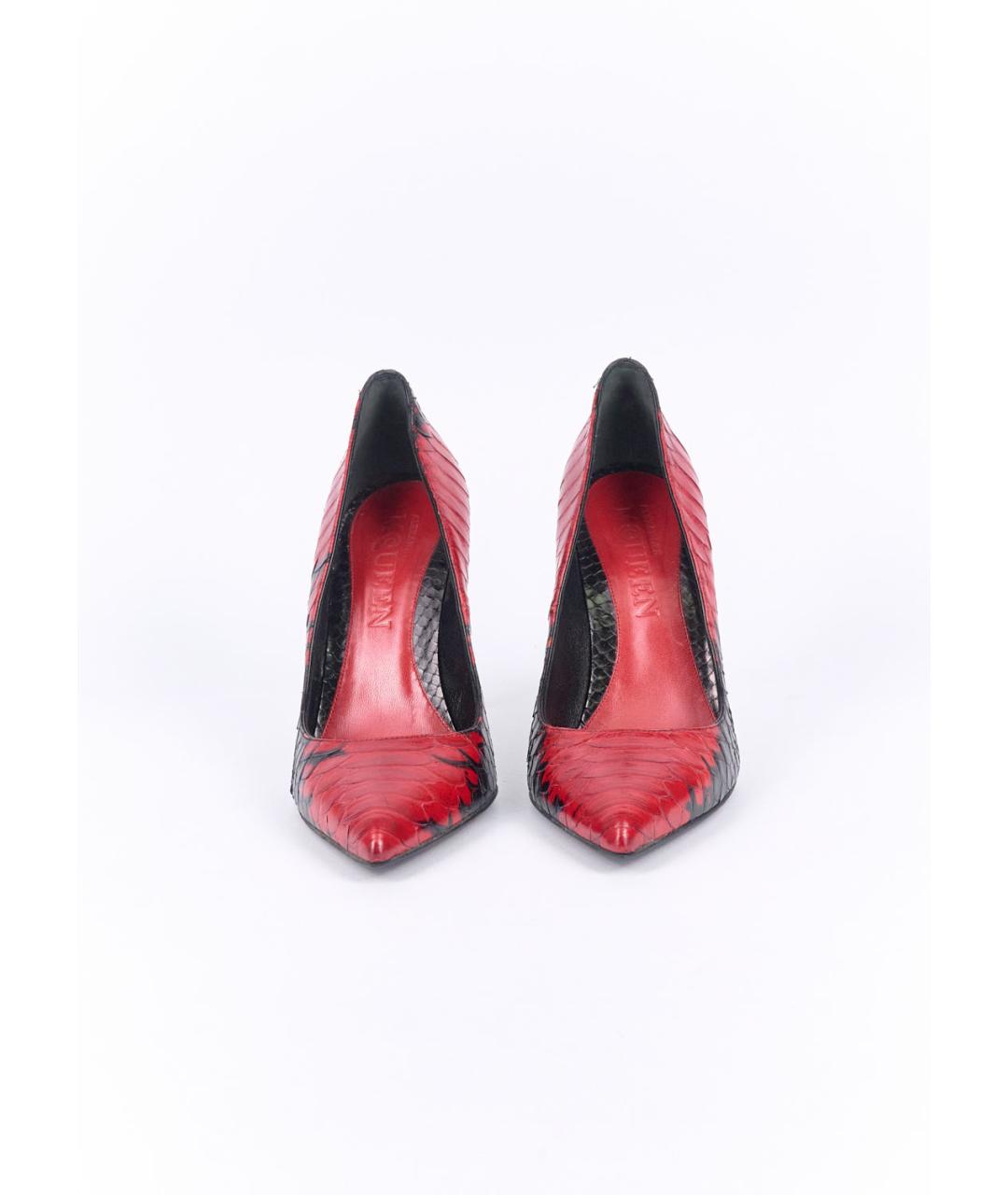 ALEXANDER MCQUEEN Красные кожаные туфли, фото 2