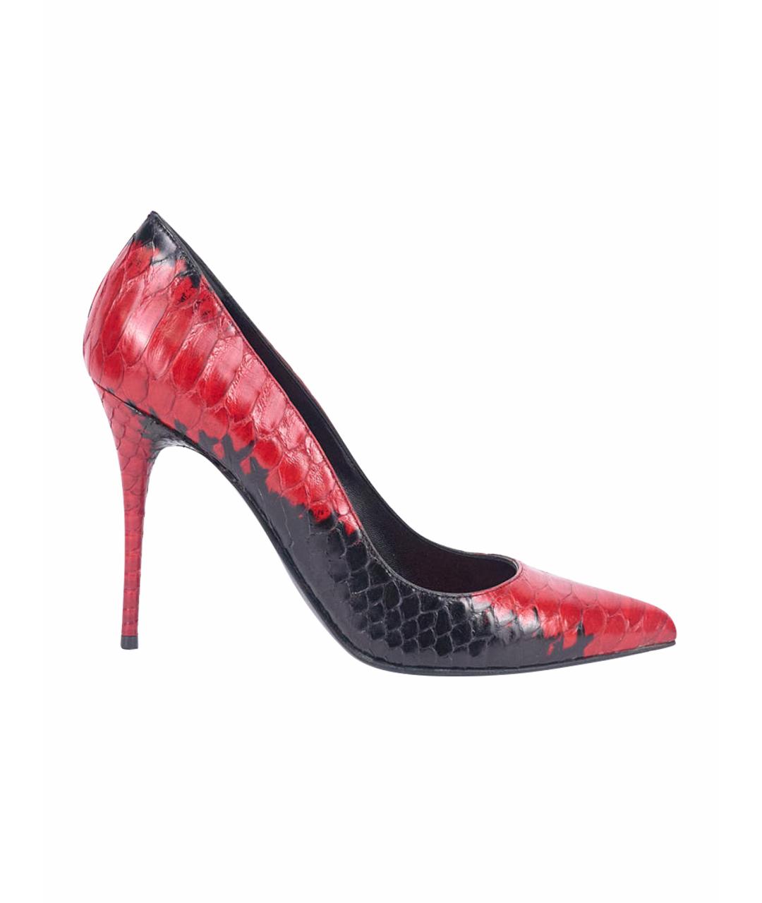 ALEXANDER MCQUEEN Красные кожаные туфли, фото 1