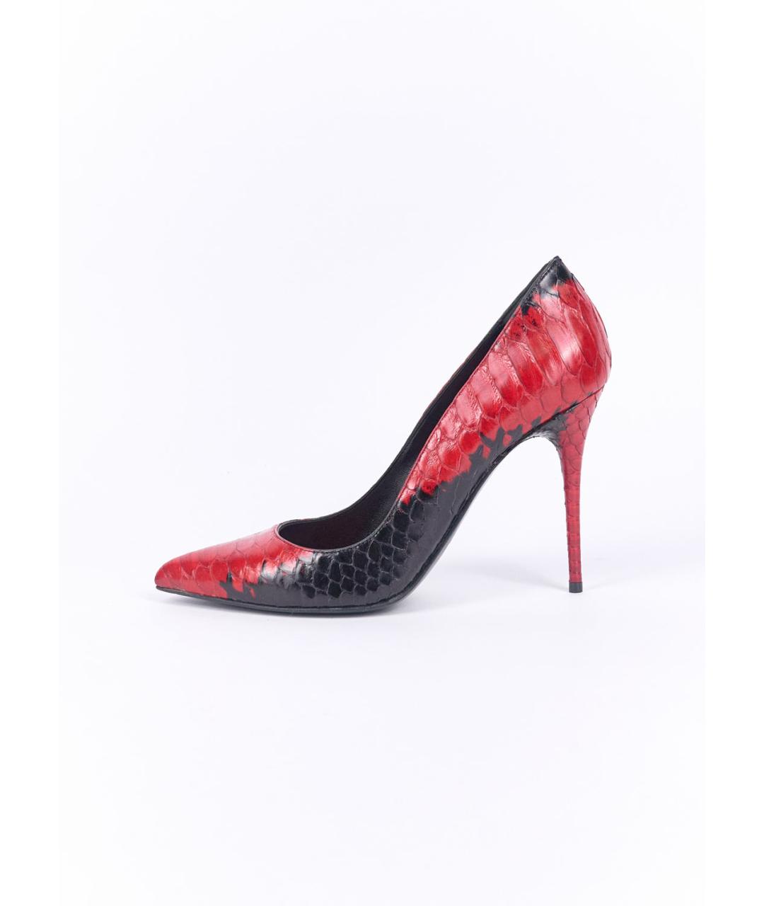 ALEXANDER MCQUEEN Красные кожаные туфли, фото 6