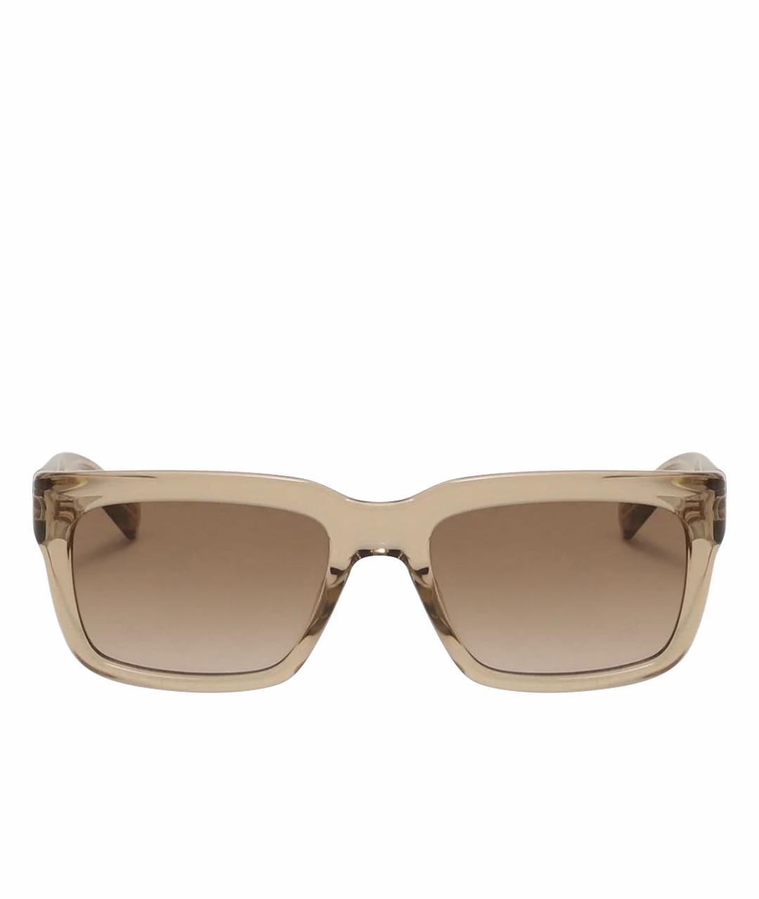 SAINT LAURENT Бежевые солнцезащитные очки, фото 1