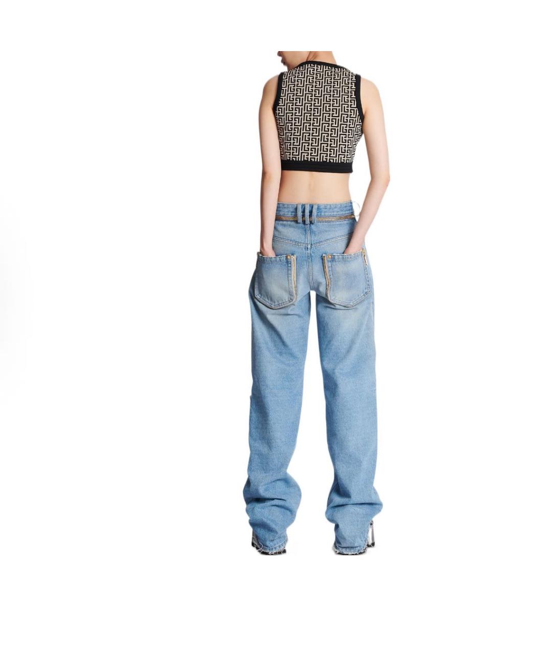 BALMAIN Черная вискозная майка, фото 4