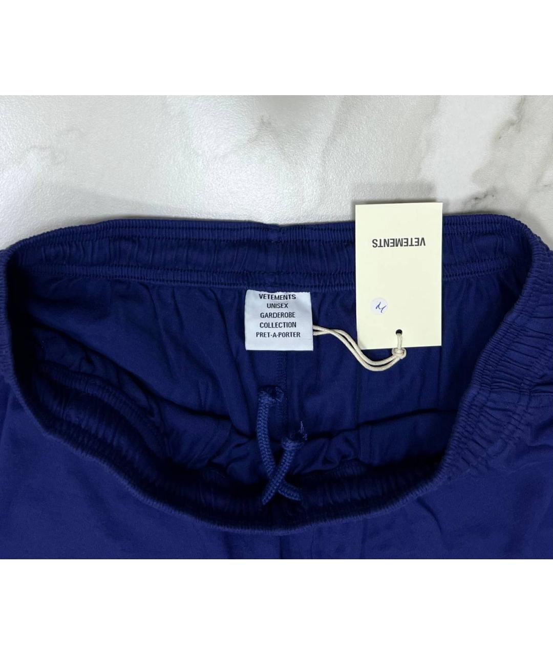 VETEMENTS Темно-синие шорты, фото 3
