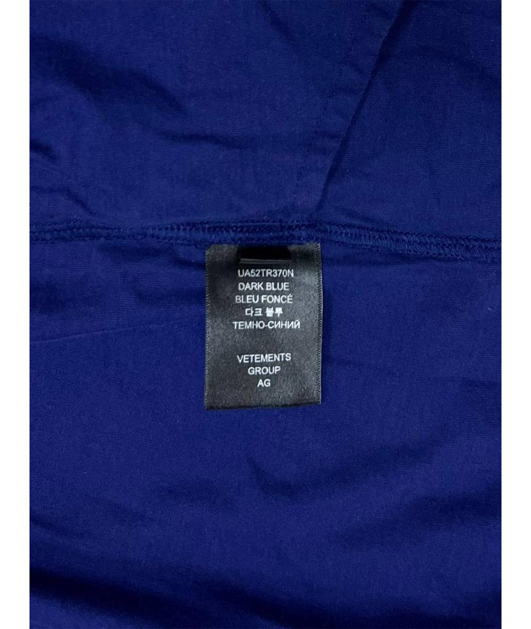 VETEMENTS Темно-синие шорты, фото 16