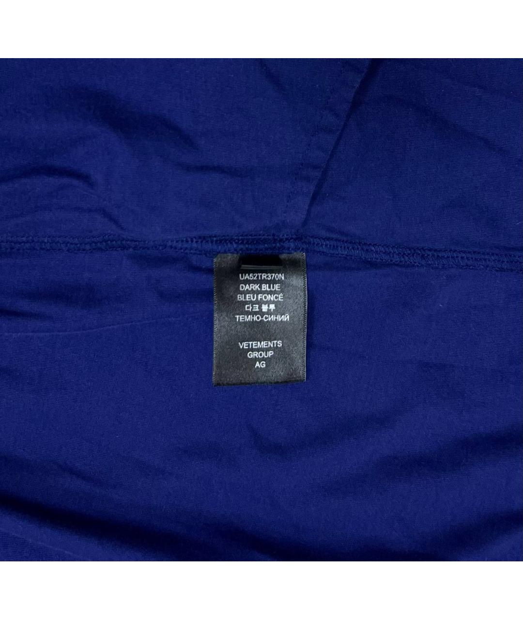 VETEMENTS Темно-синие шорты, фото 4