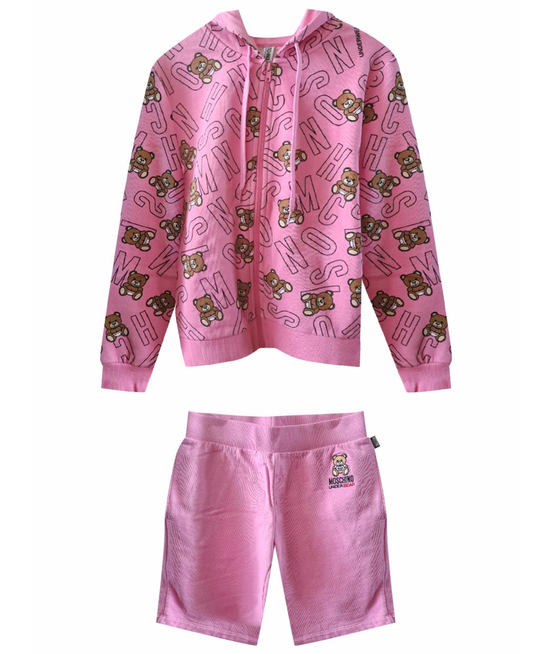 MOSCHINO Розовый хлопковый спортивные костюмы, фото 1