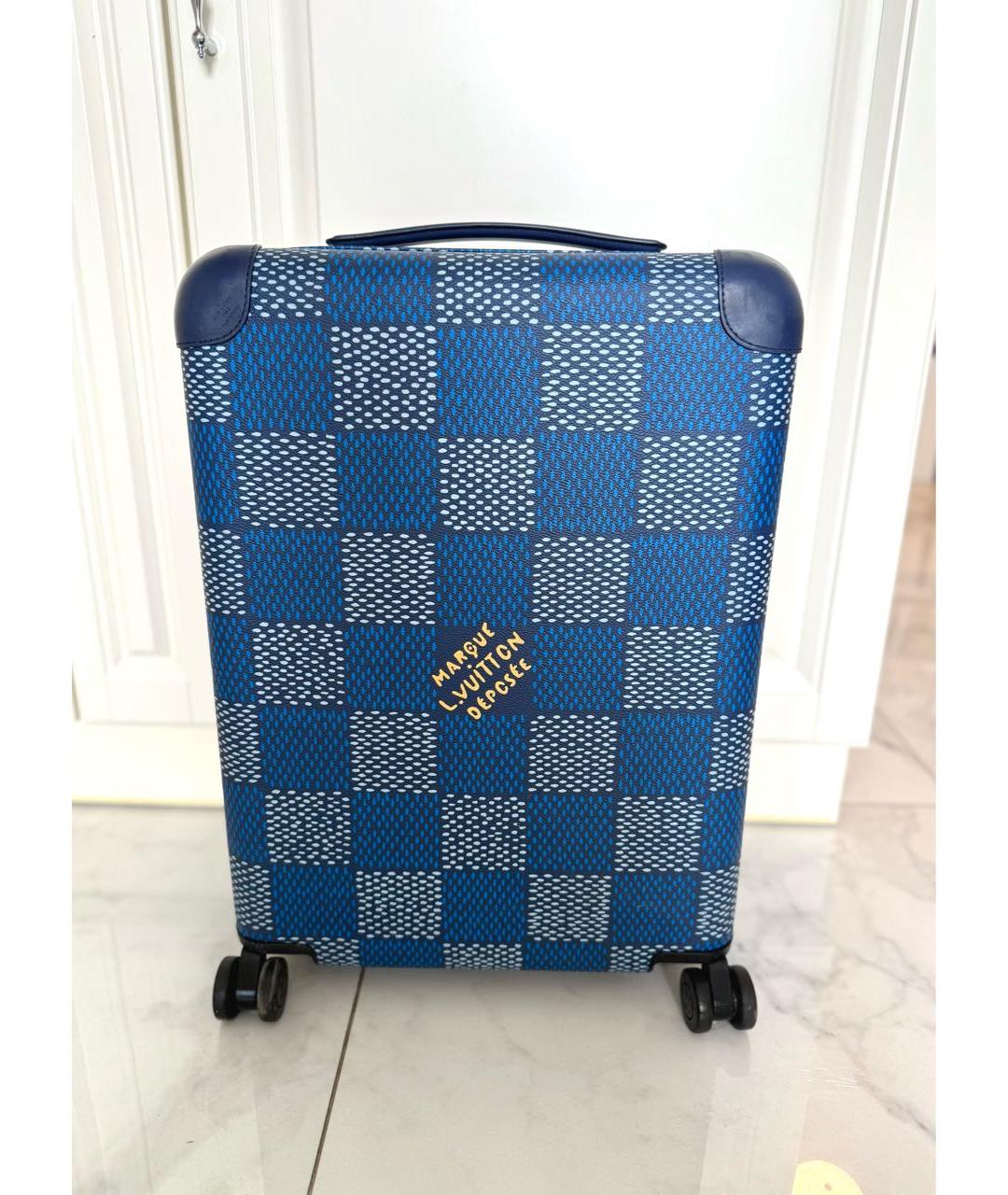 LOUIS VUITTON Синий чемодан, фото 7