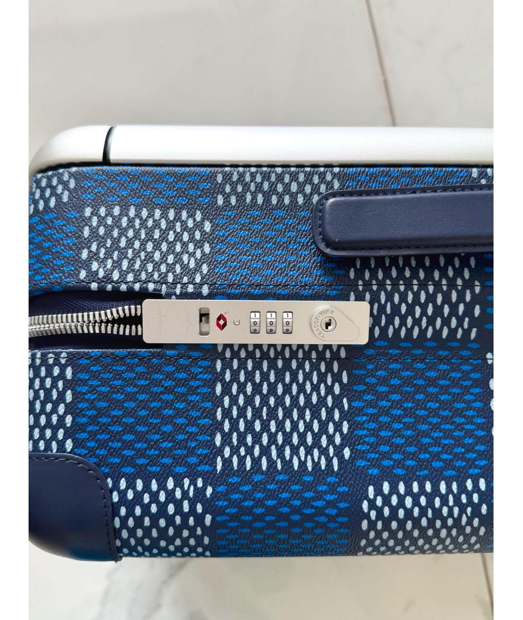 LOUIS VUITTON Синий чемодан, фото 6