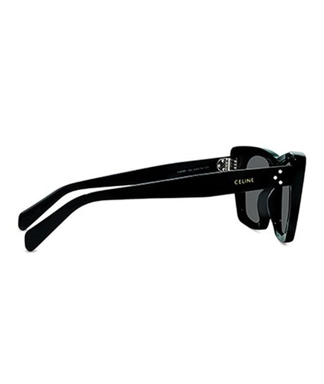 CELINE Черные пластиковые солнцезащитные очки, фото 3