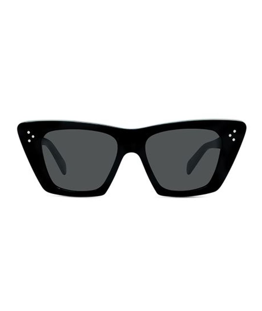 CELINE Черные пластиковые солнцезащитные очки, фото 2