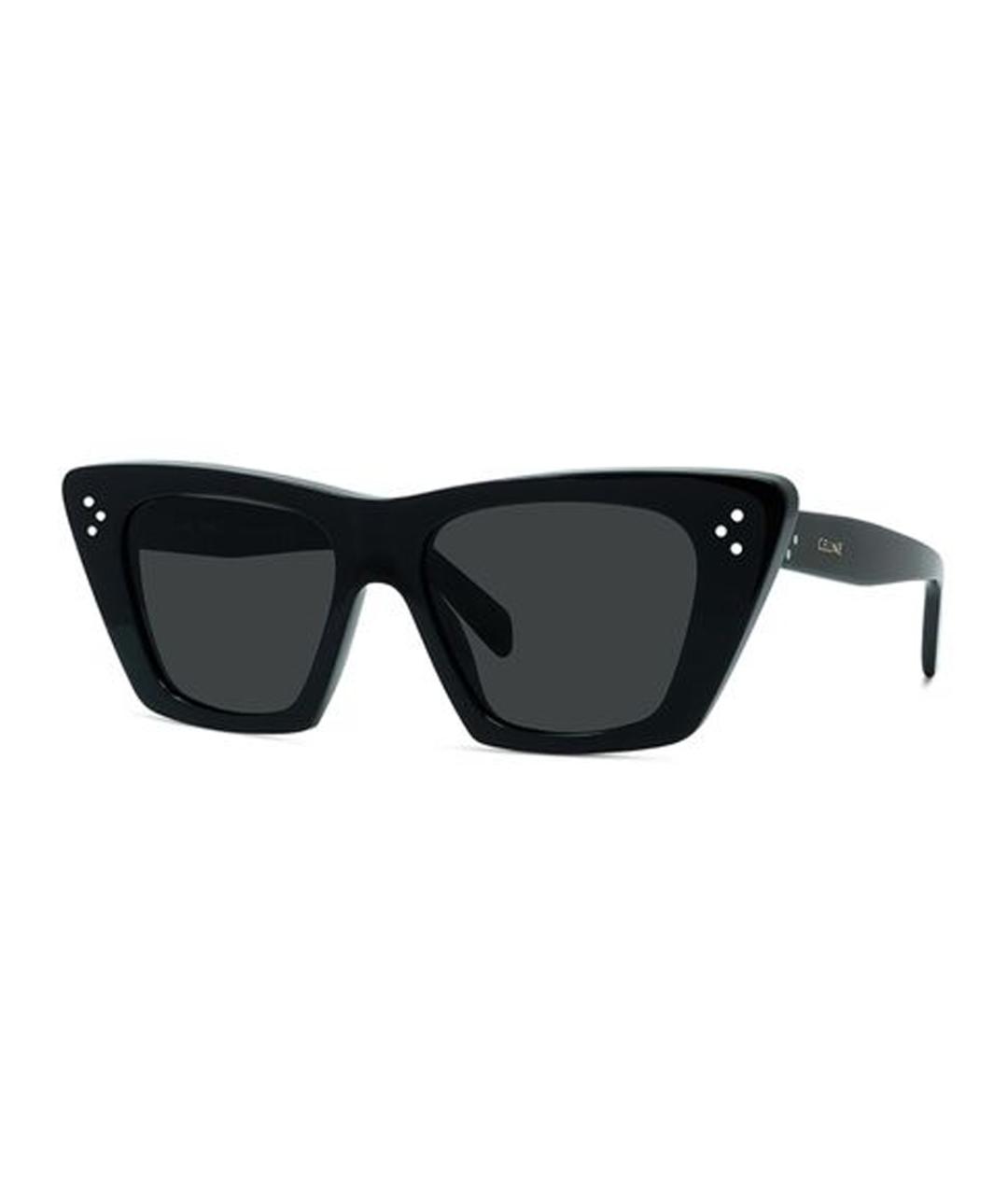CELINE Черные пластиковые солнцезащитные очки, фото 1