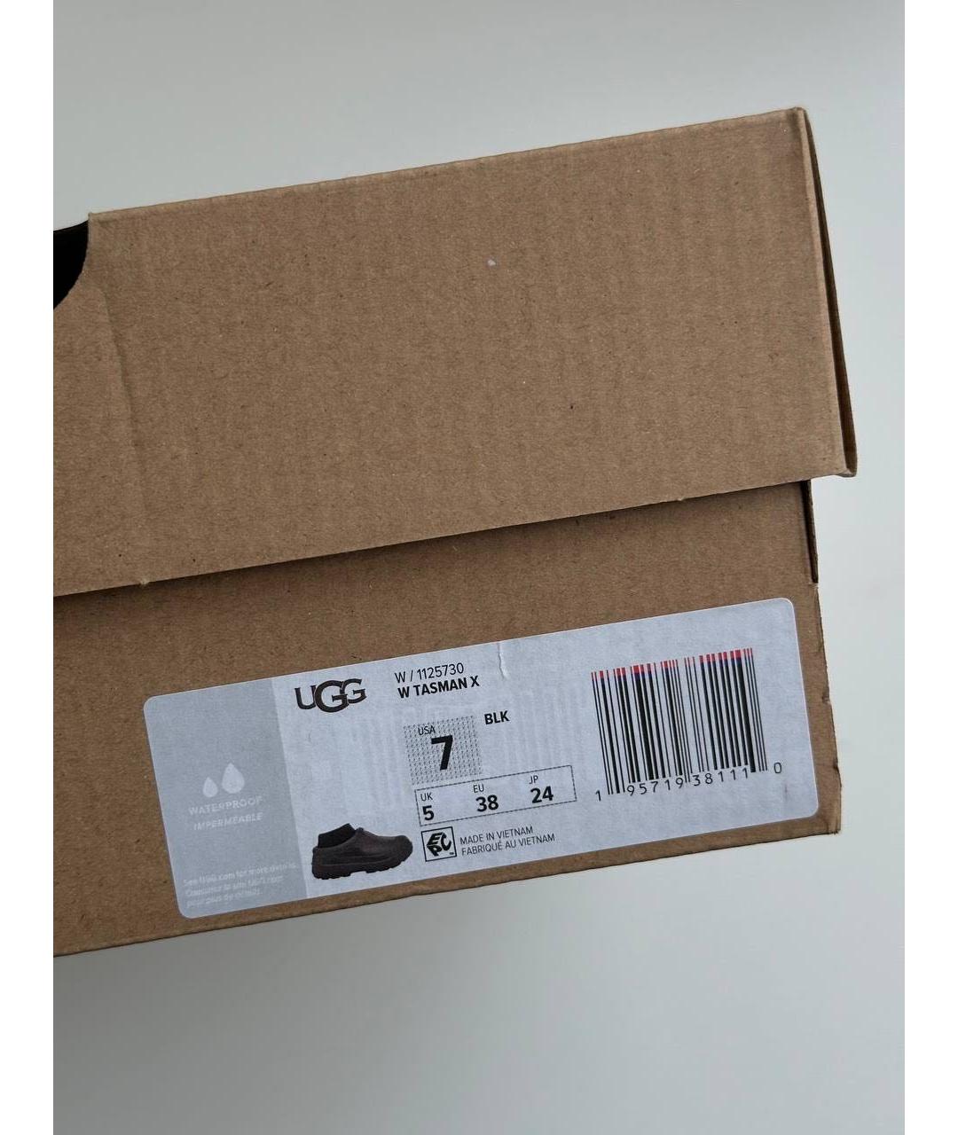 UGG AUSTRALIA Черные резиновые ботинки, фото 5
