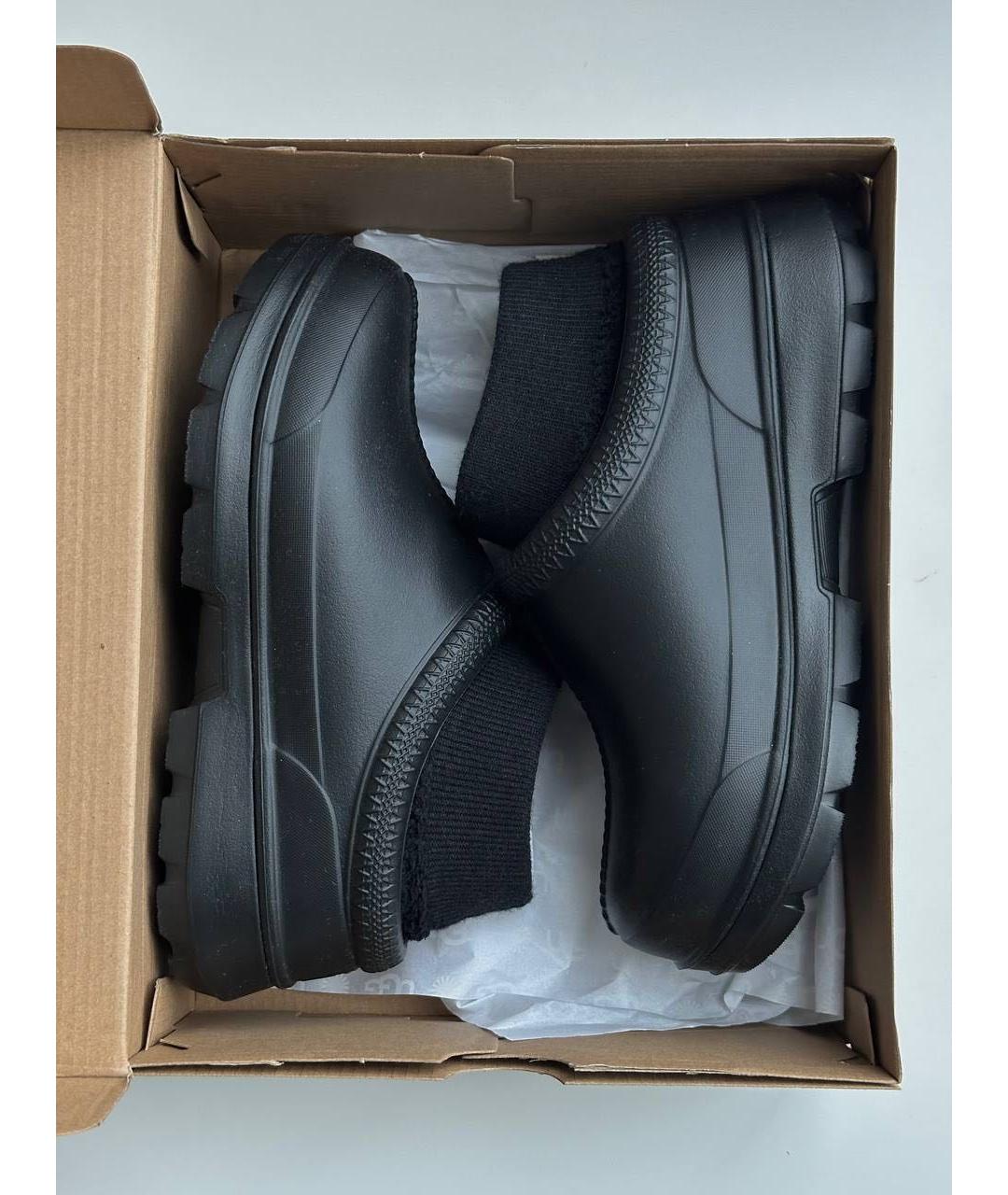 UGG AUSTRALIA Черные резиновые ботинки, фото 6