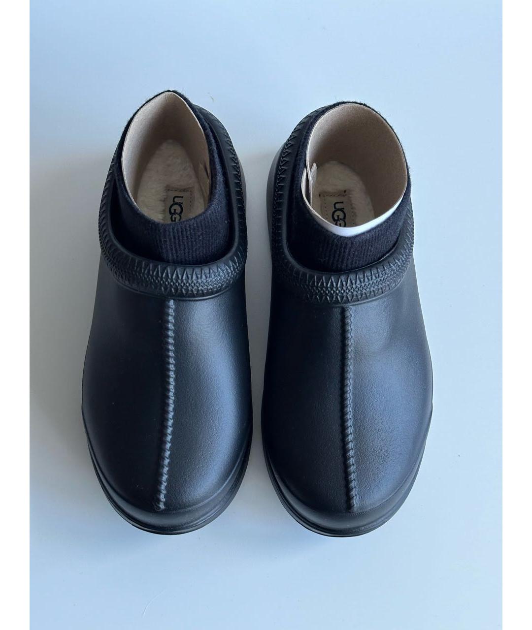 UGG AUSTRALIA Черные резиновые ботинки, фото 2