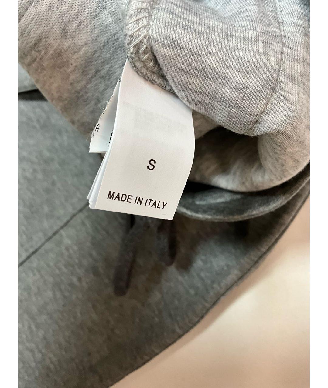 BRUNELLO CUCINELLI Серый хлопковый спортивный костюм, фото 6