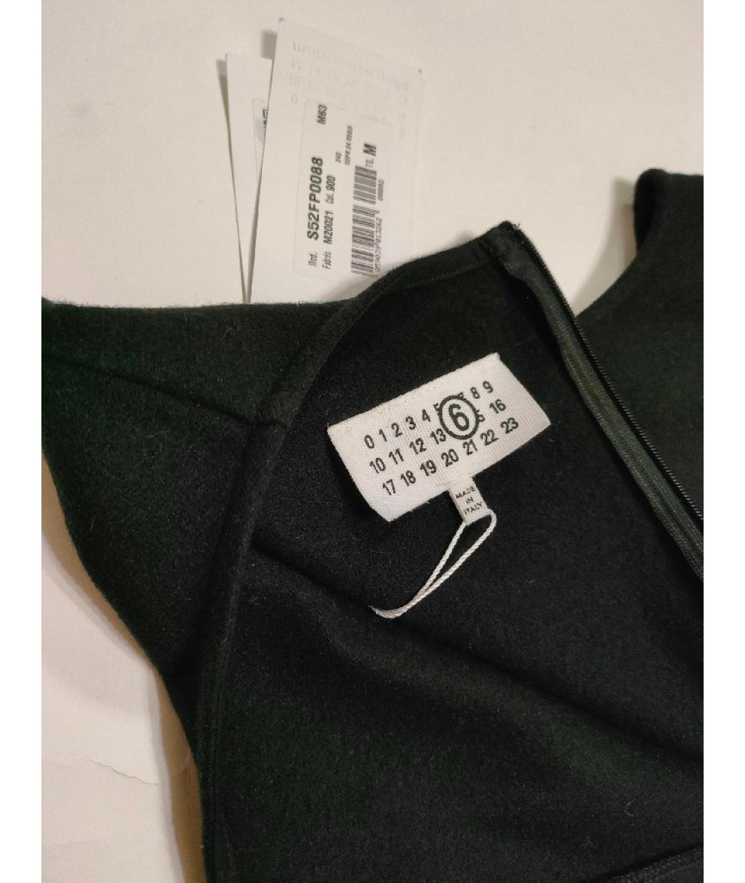 MM6 MAISON MARGIELA Черный шерстяной комбинезон, фото 4