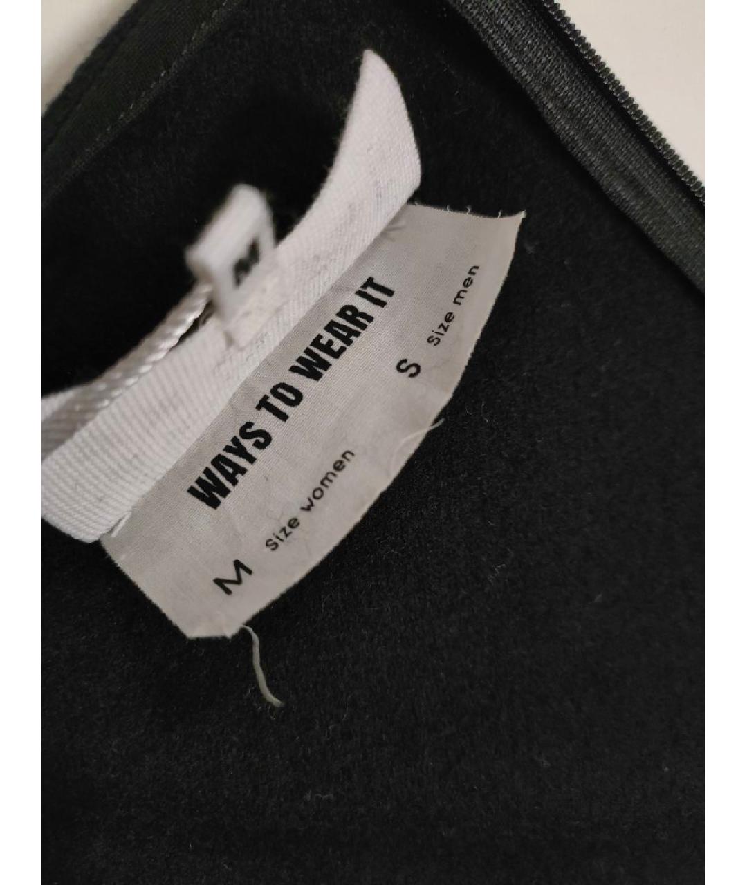 MM6 MAISON MARGIELA Черный шерстяной комбинезон, фото 5
