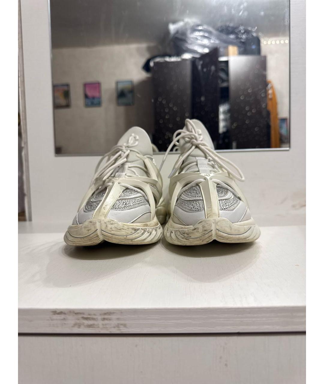 JIMMY CHOO Белые неопреновые кроссовки, фото 2