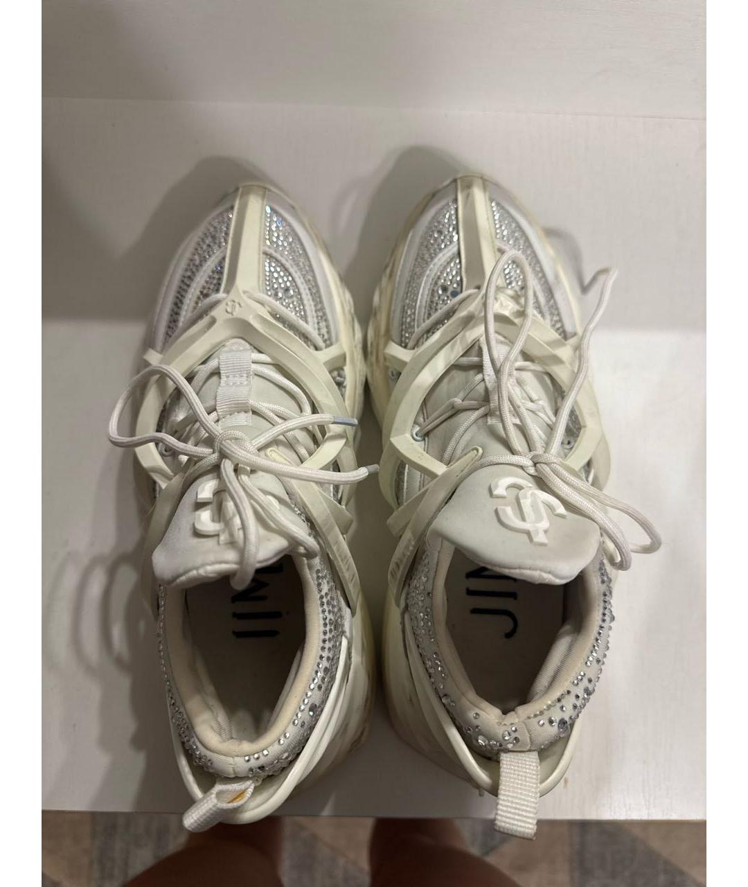 JIMMY CHOO Белые неопреновые кроссовки, фото 3