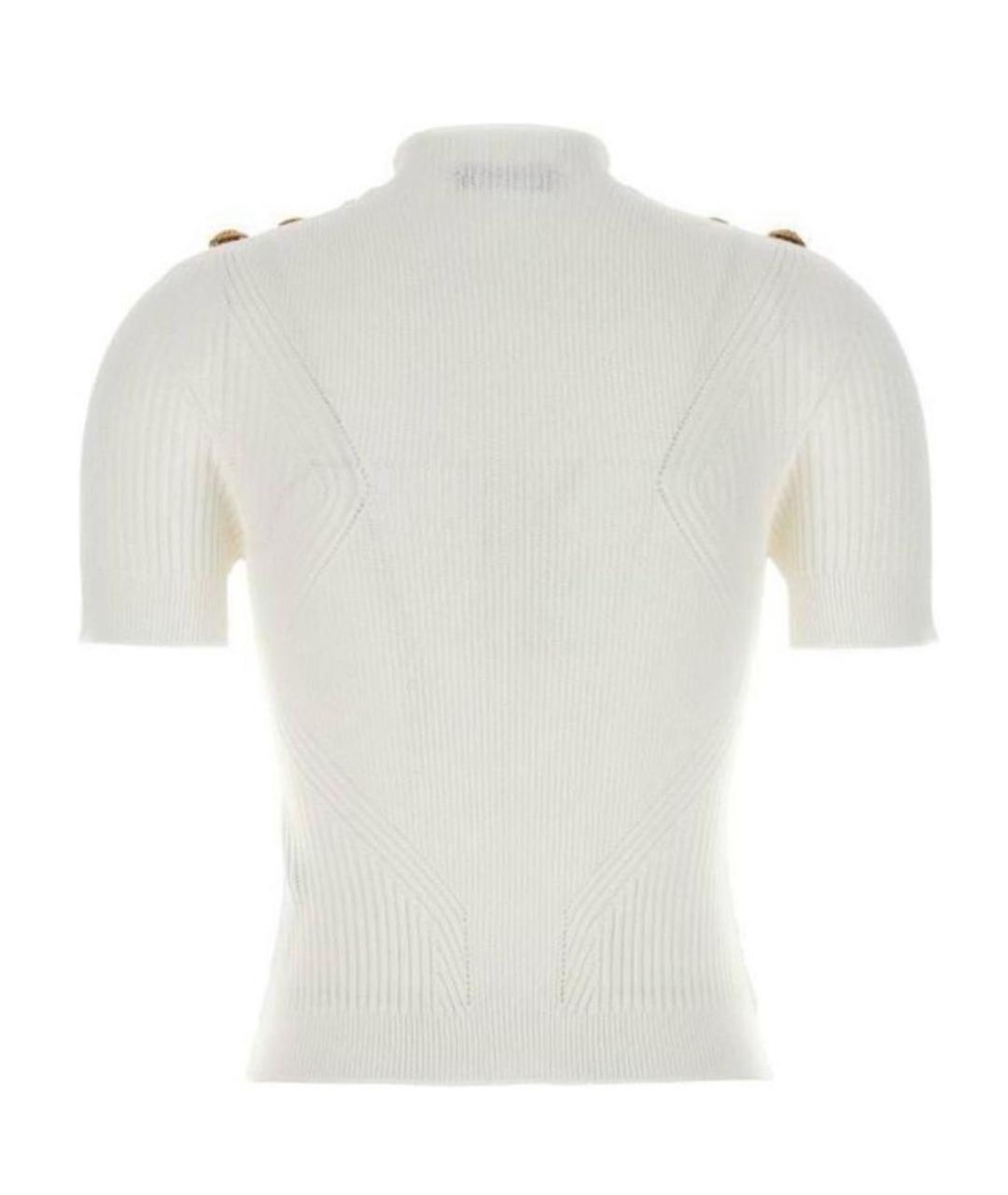 BALMAIN Белая вискозная футболка, фото 6