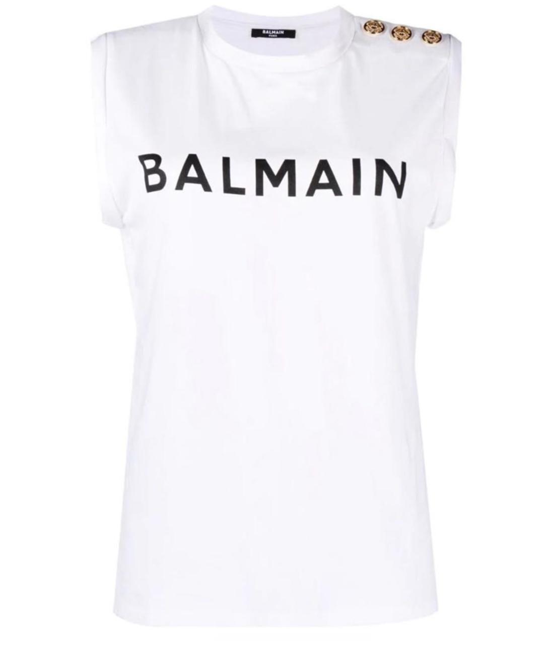 BALMAIN Белая футболка, фото 1