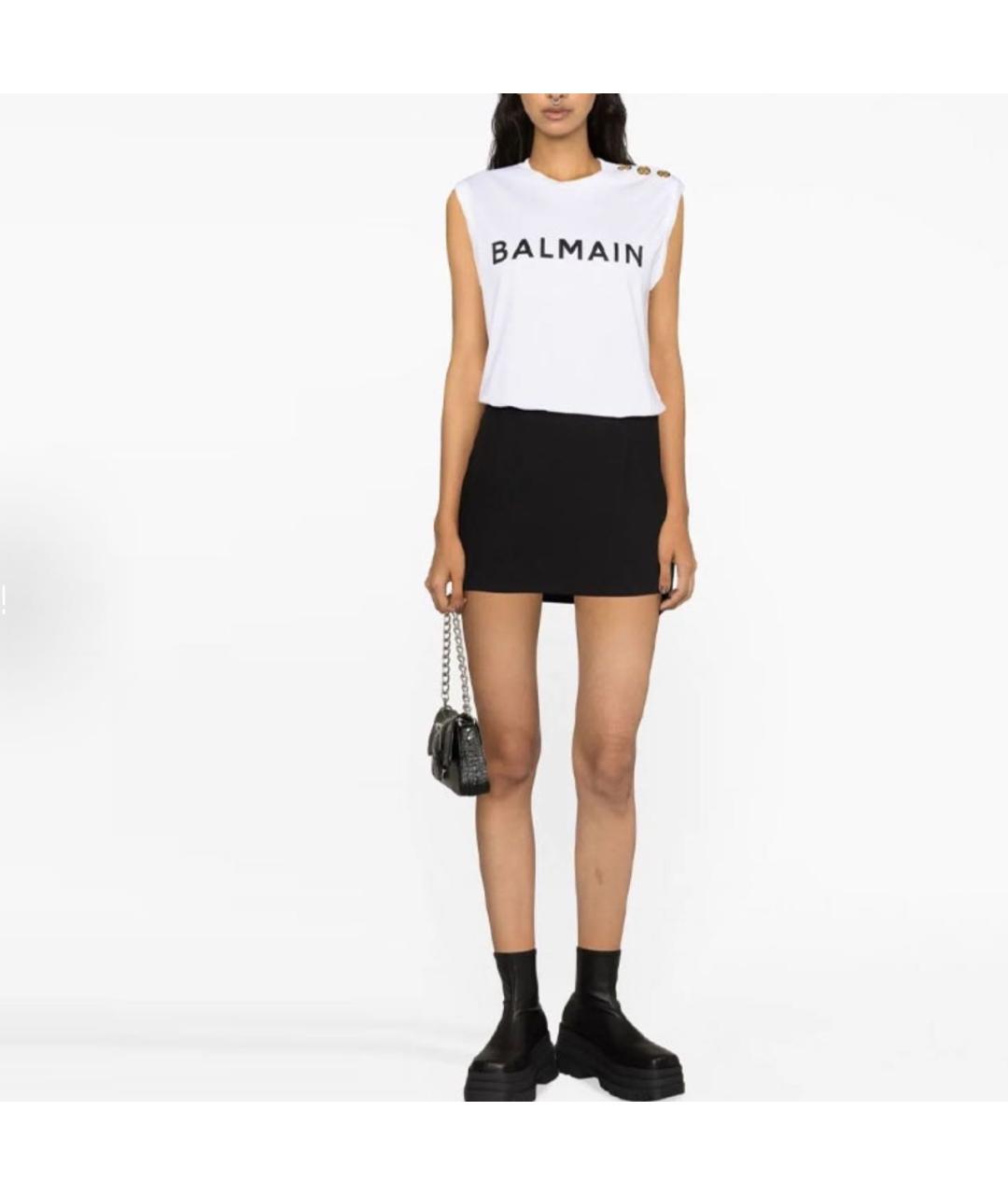BALMAIN Белая футболка, фото 2