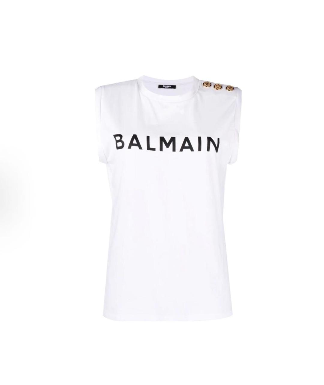BALMAIN Белая футболка, фото 5