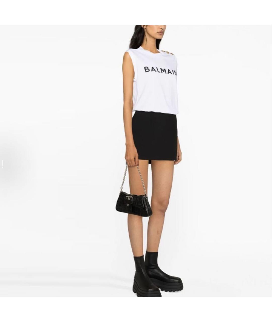 BALMAIN Белая футболка, фото 4