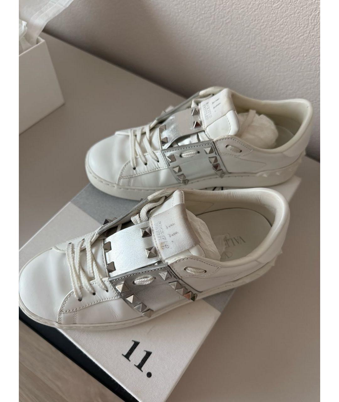 VALENTINO Белые кожаные кеды, фото 2