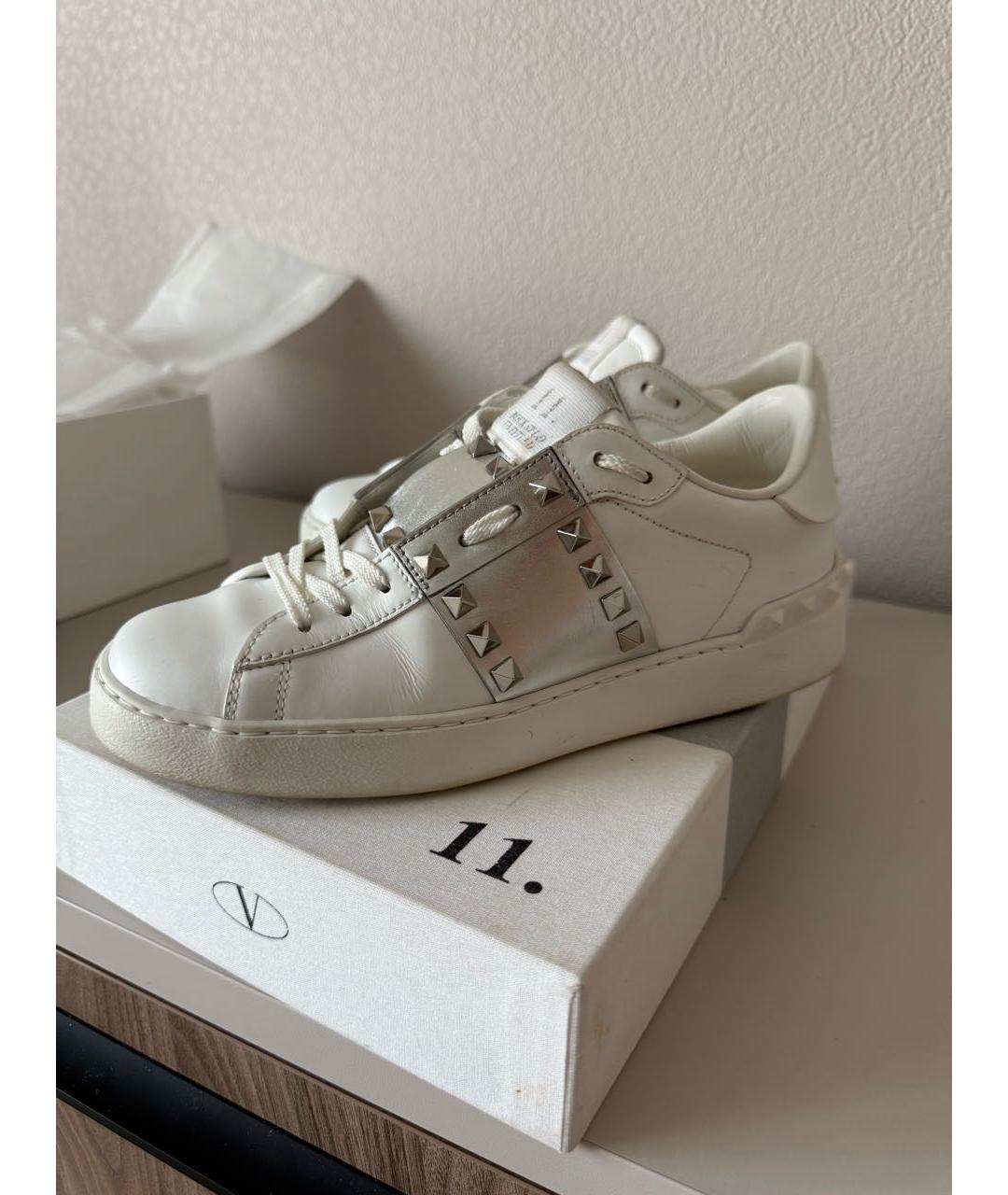 VALENTINO Белые кожаные кеды, фото 6