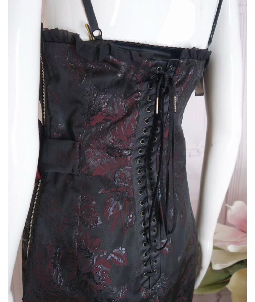 DOLCE&GABBANA Черное ацетатное вечернее платье, фото 6
