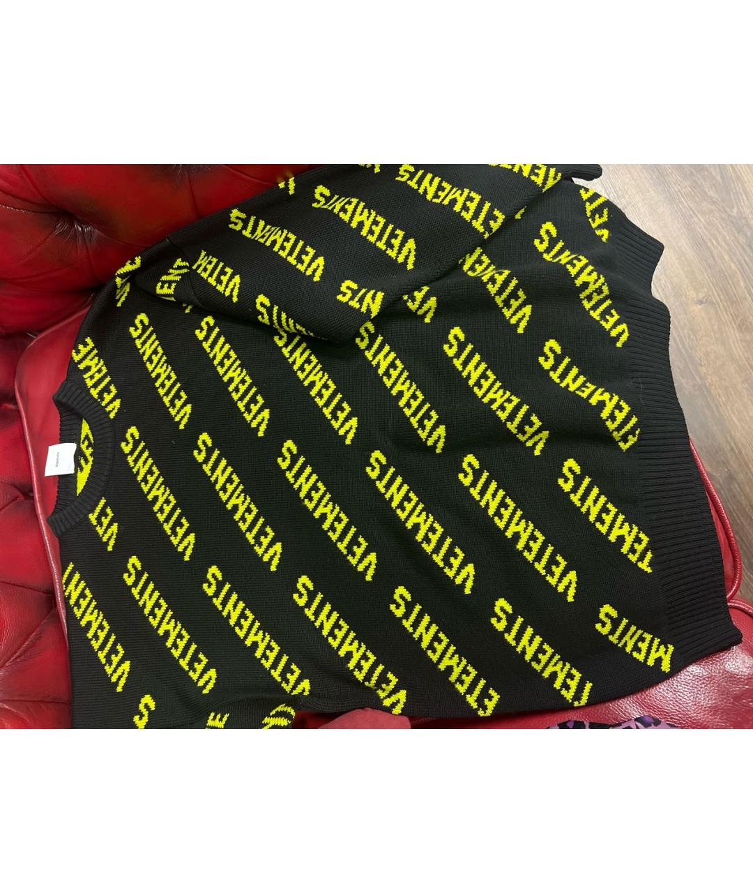 VETEMENTS Черный шерстяной джемпер / свитер, фото 5