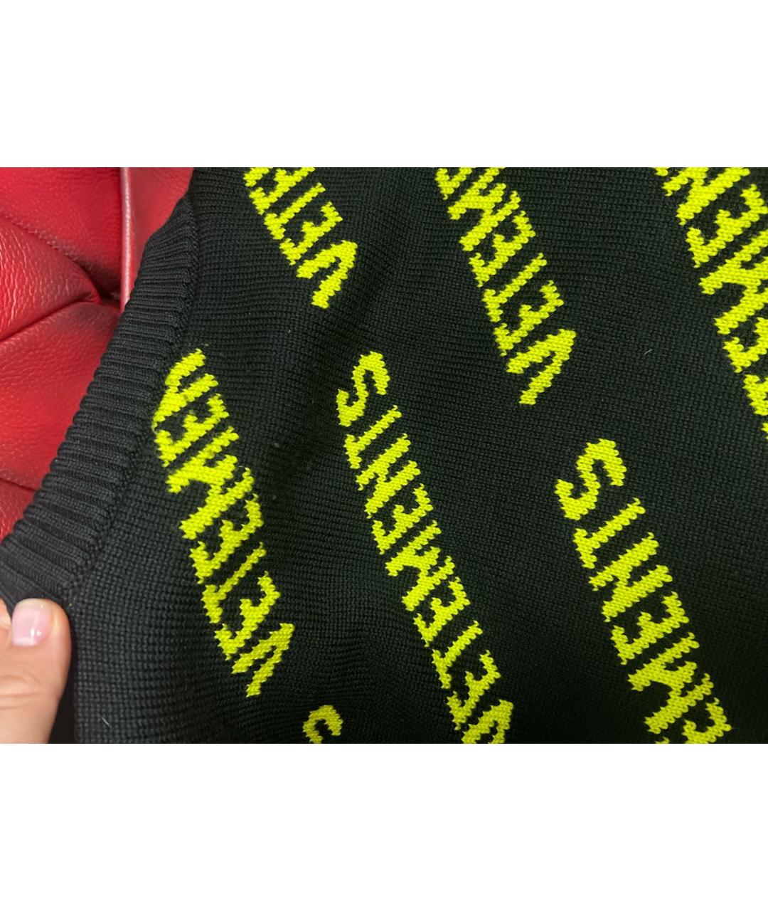 VETEMENTS Черный шерстяной джемпер / свитер, фото 4