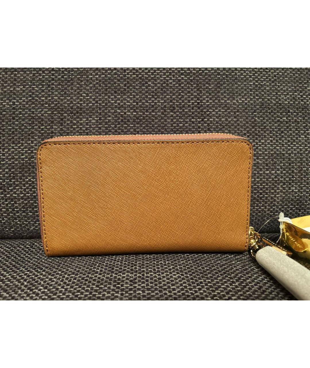 MICHAEL KORS Коричневый кожаный кошелек, фото 2
