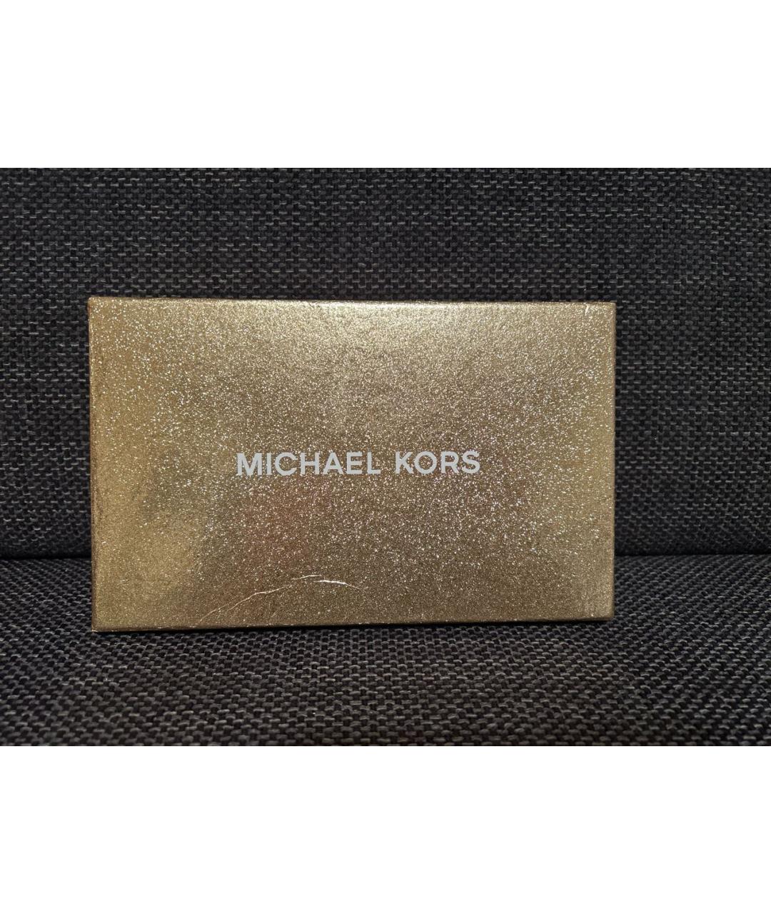 MICHAEL KORS Коричневый кожаный кошелек, фото 4