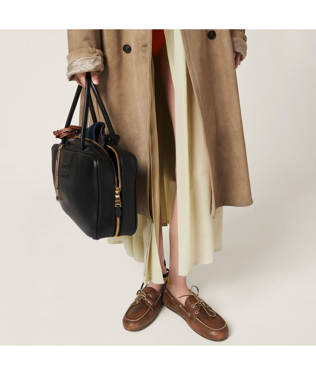 MIU MIU Кожаные мокасины, фото 3