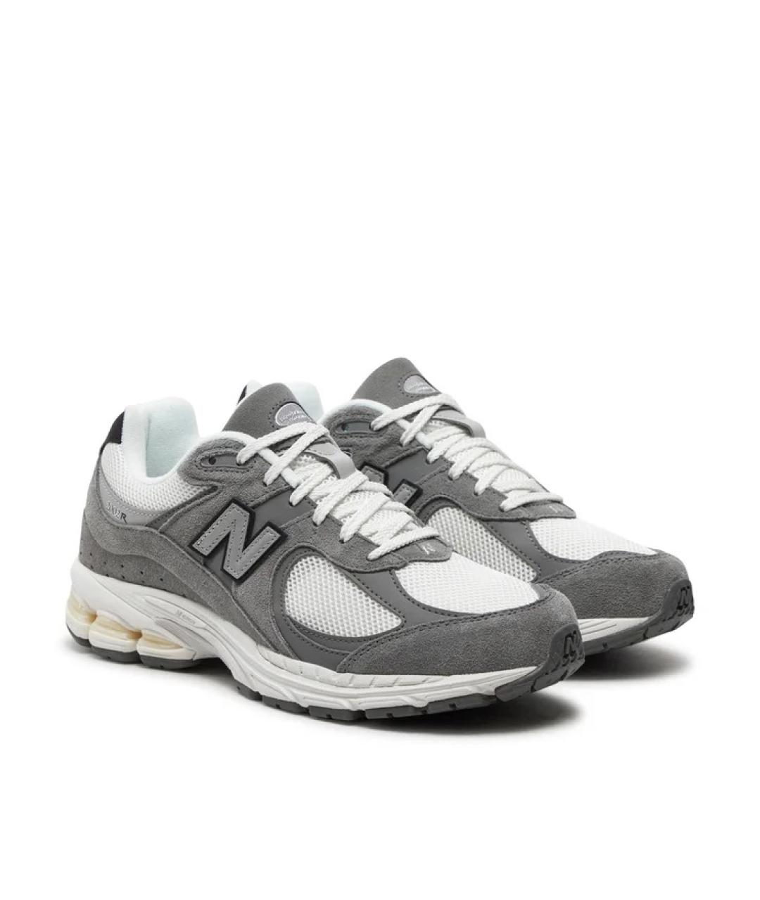 NEW BALANCE Серые замшевые низкие кроссовки / кеды, фото 3
