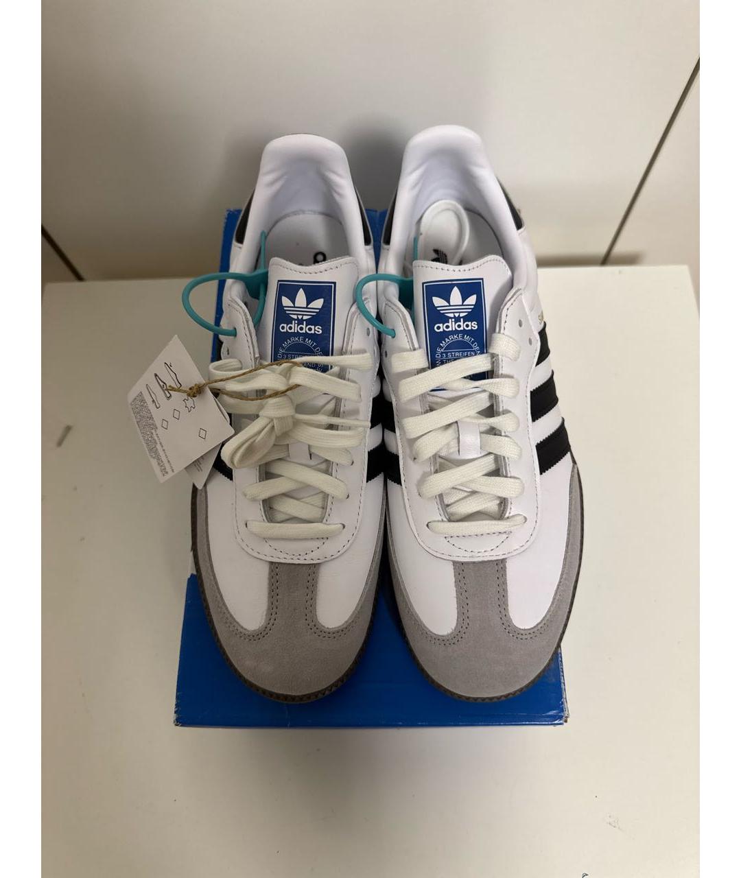 ADIDAS Белые низкие кроссовки / кеды из искусственной кожи, фото 2