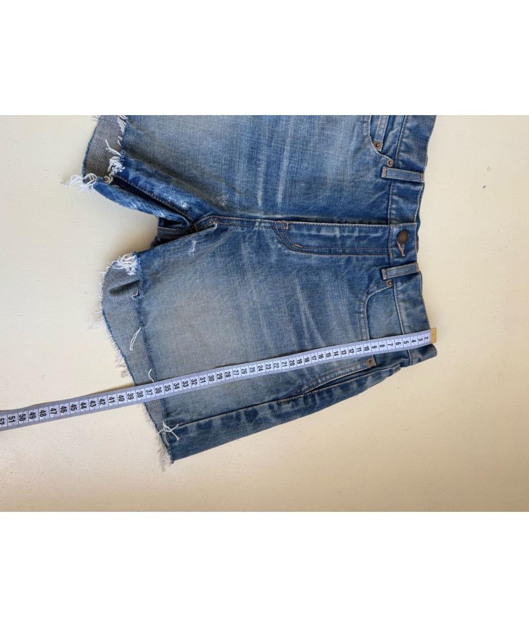SAINT LAURENT Синие шорты, фото 3