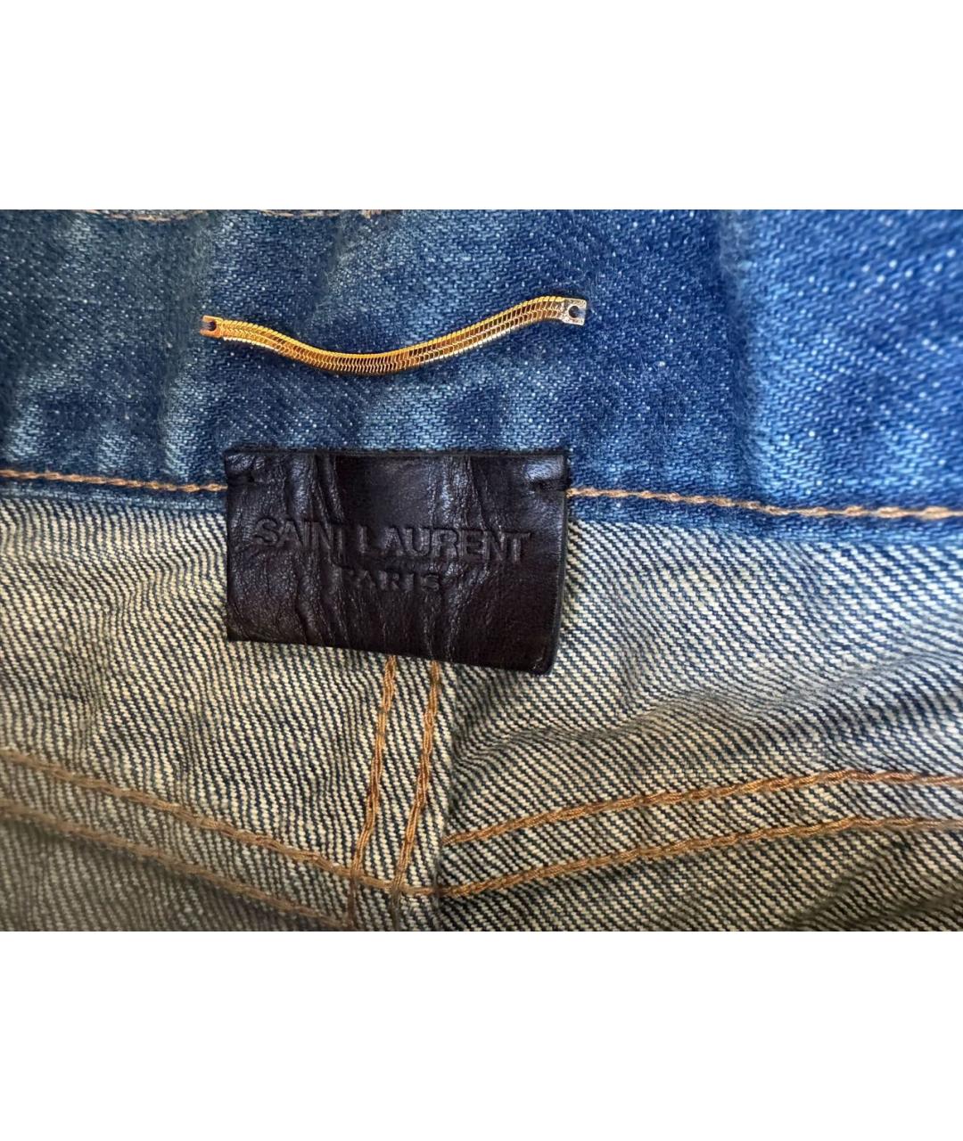 SAINT LAURENT Синие шорты, фото 4