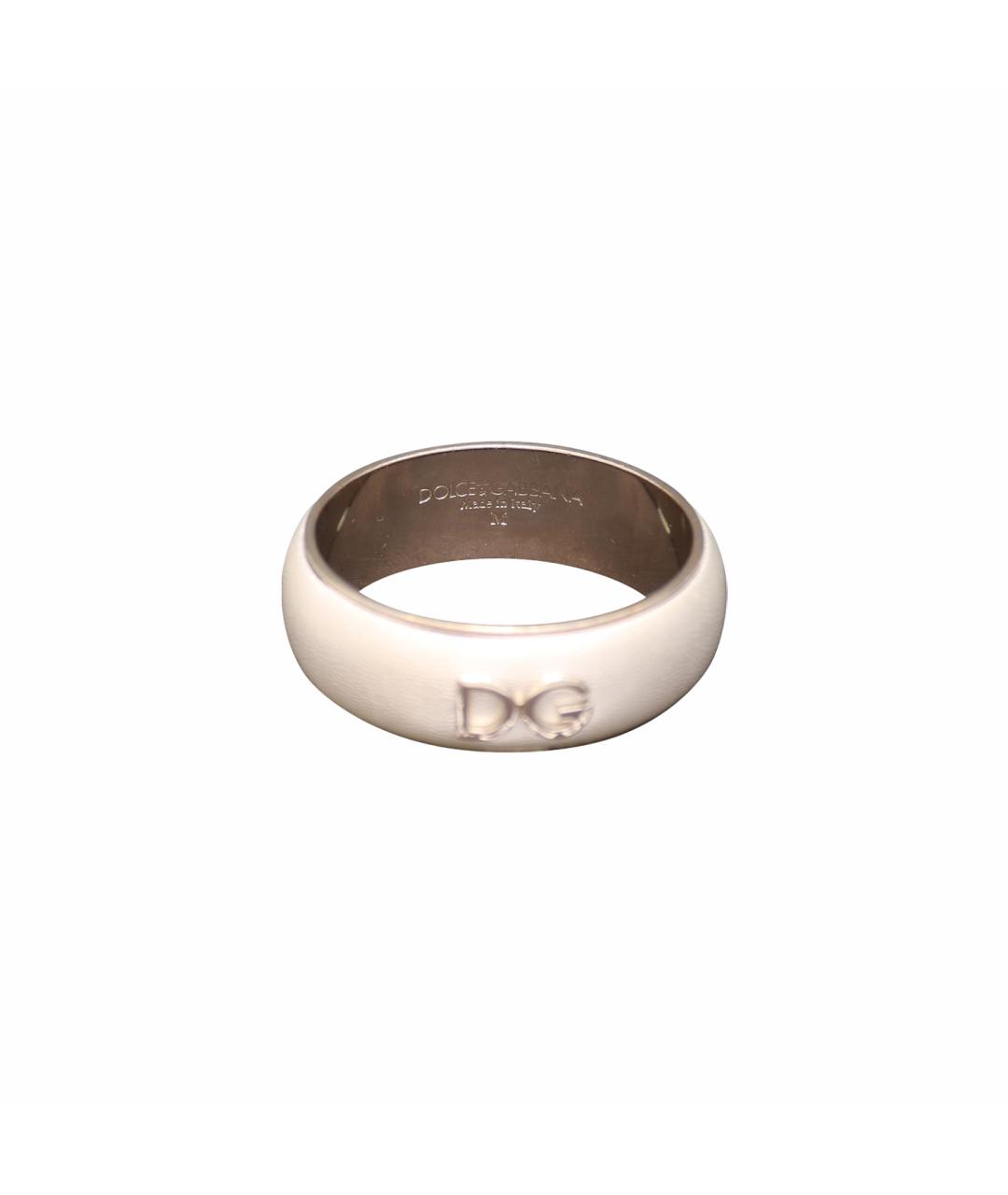 DOLCE&GABBANA Белый кожаный браслет, фото 1