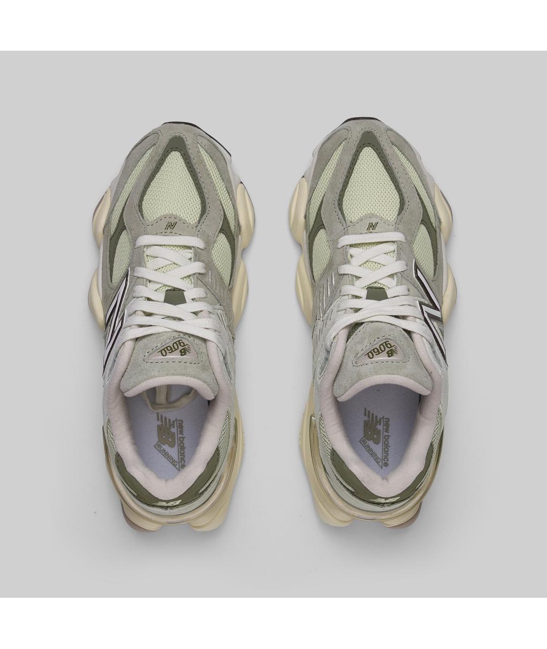 NEW BALANCE Зеленые замшевые низкие кроссовки / кеды, фото 2