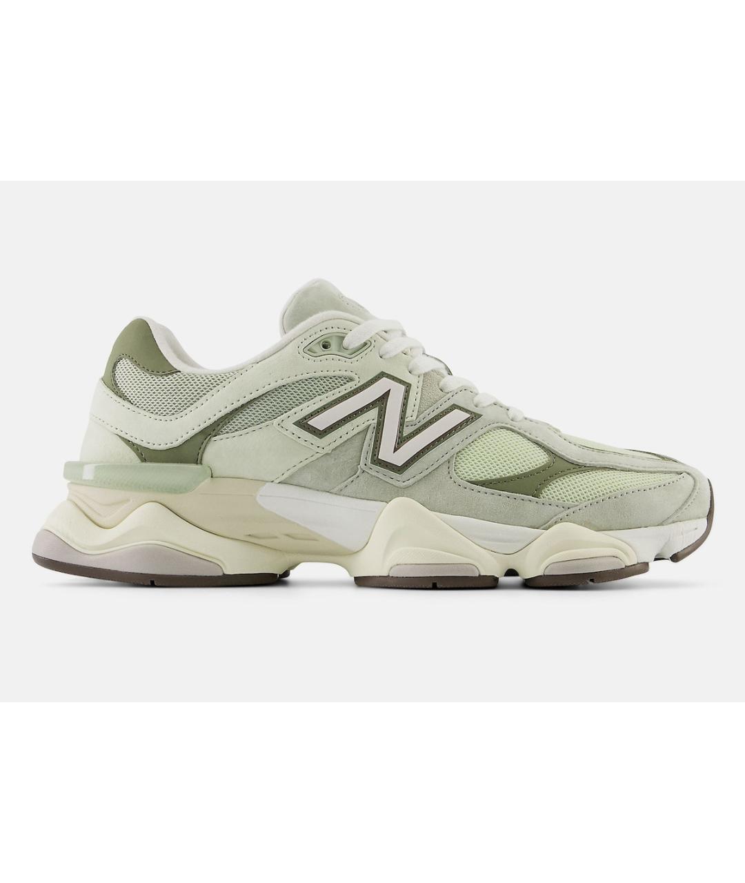 NEW BALANCE Зеленые замшевые низкие кроссовки / кеды, фото 6