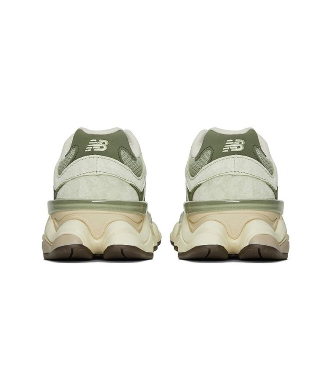 NEW BALANCE Зеленые замшевые низкие кроссовки / кеды, фото 4