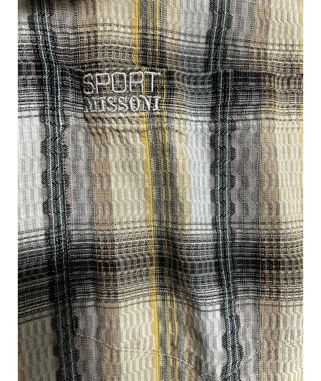 MISSONI Серая хлопковая кэжуал рубашка, фото 3